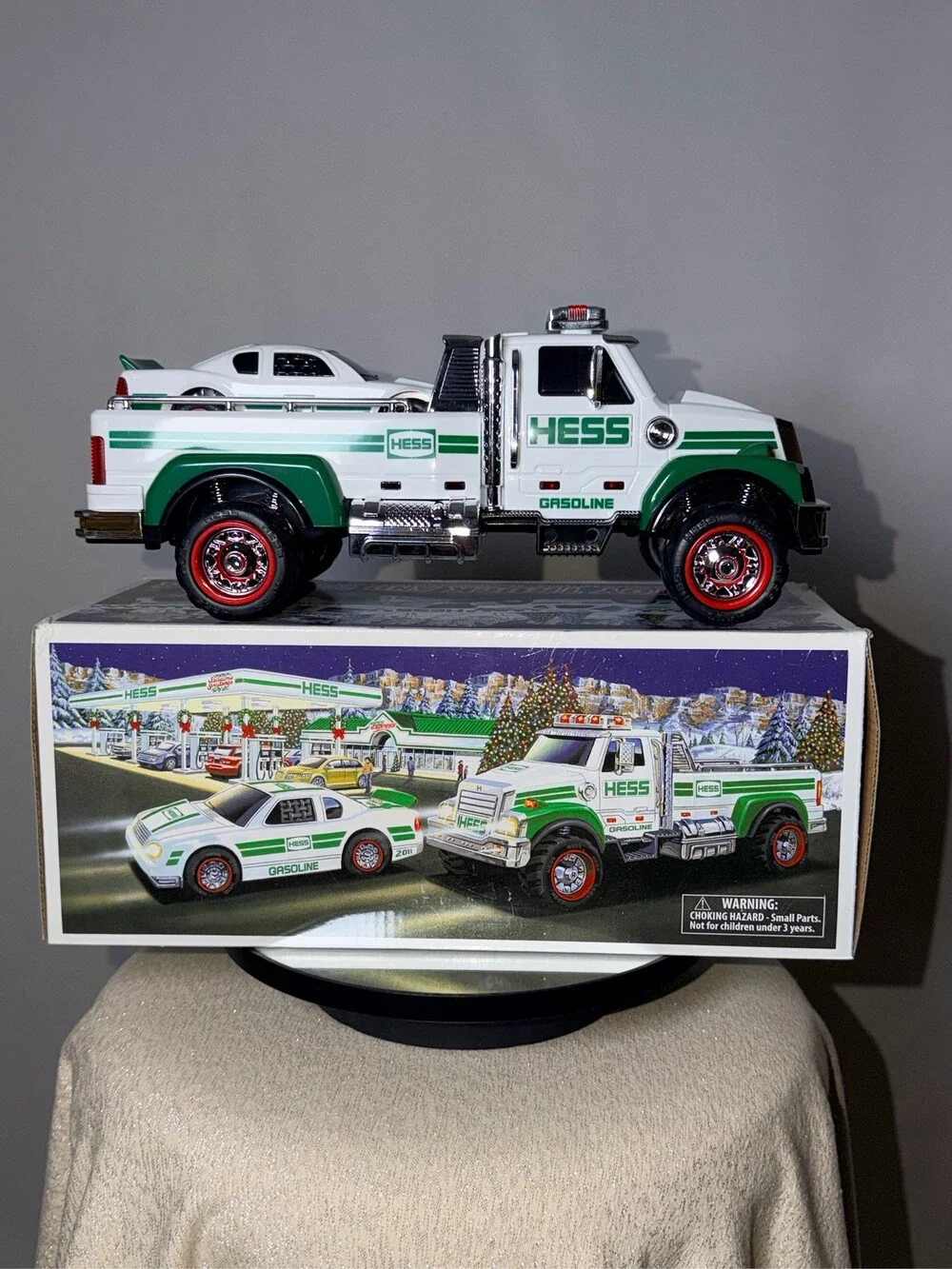 2011 Hess Toy Truck and Race Car Set in Box